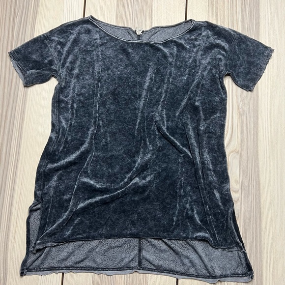 Free People We The Free Oversized Velvet Tunic Shirt Medium - Picture 2 of 3